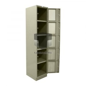 Venta-de-Anaqueles-TANER-Organizadora-de-Espacios-CDMX-Lockers-Locker-5-Puertas-Con-Malla-01