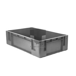 Venta de Anaqueles TANER Organizadora de Espacios CDMX y Queretaro-Contenedor Plástico Industrial N.4 Gris