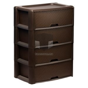 Venta de Anaqueles TANER Organizadora de Espacios CDMX y Queretaro-Cajonera Ratan Chocolate