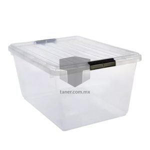 Venta de Anaqueles TANER Organizadora de Espacios CDMX y Queretaro-Contenedor Broches Tansparente con Broches Negros