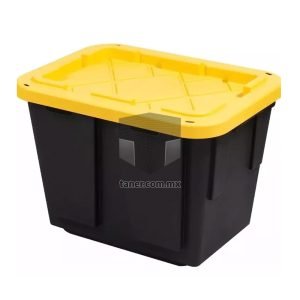 Venta de Anaqueles TANER Organizadora de Espacios CDMX y Queretaro-Contenedor Plástico Guarda Todo Chico Amarillo