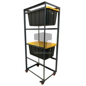 Estructura Guarda Todo Con Ruedas y Contenedores
